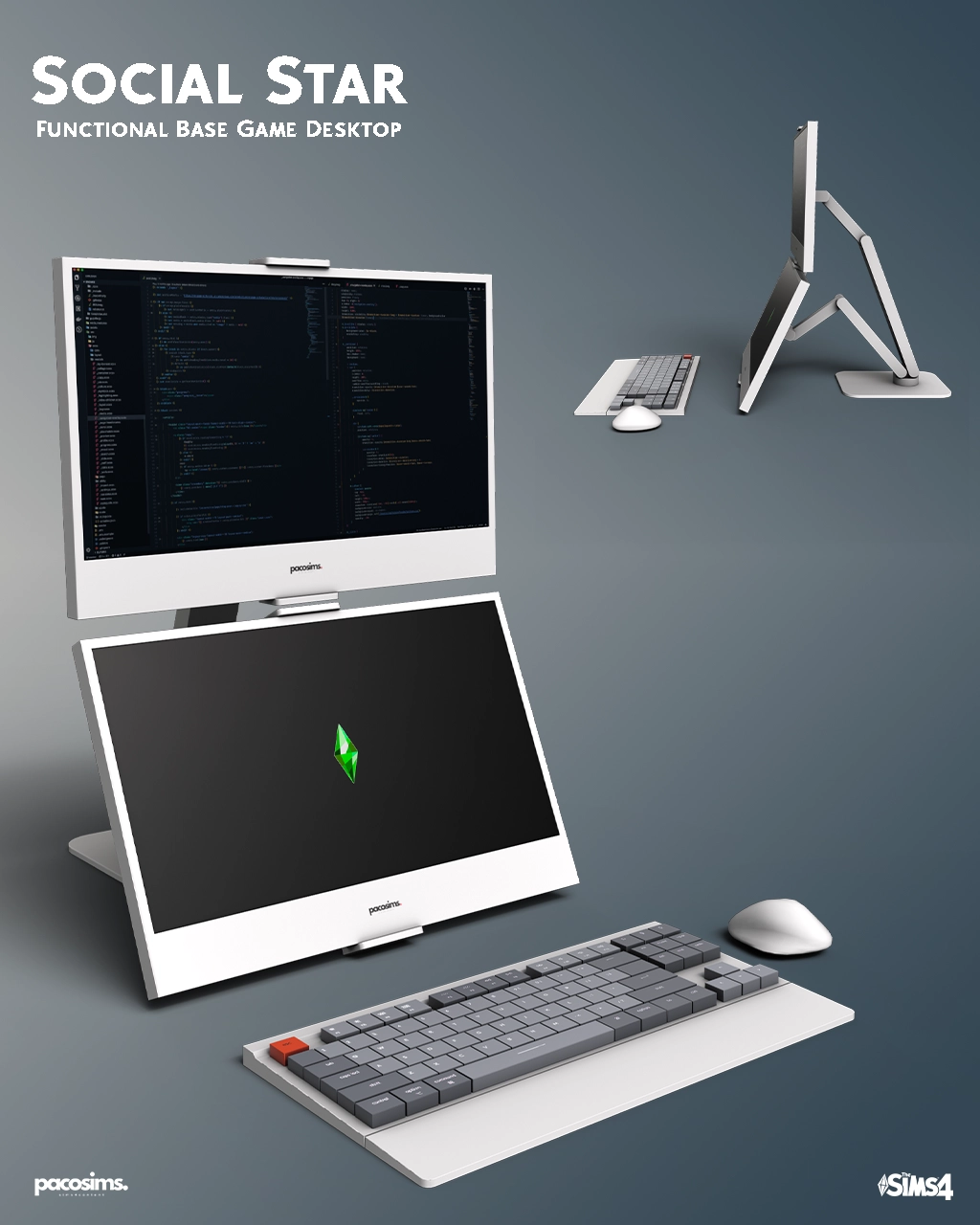 Скриншот мода Компьютер Social Star Desktop (functional)